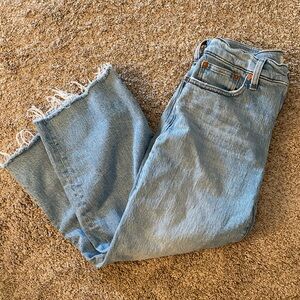 Madewell The Perfect Vintage Wide Leg Crop Jean in 26P